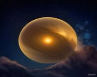 金子美穗主演日本情感短片《星光下的告白》剧照，夜空星光背景下两人面对面，情感氛围唯美